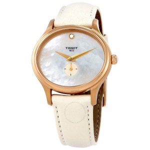 $150 Tissot Bella Ora White Mother of Pearl Dial女士手表