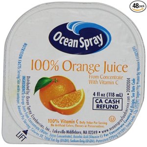 Ocean Spray 100%橙汁 4oz 48盒