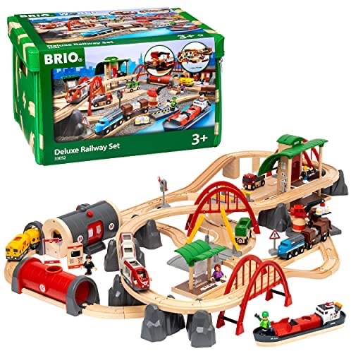 BRIO World 33052 Deluxe Railway Set | Wooden Toy Train 木頭火車