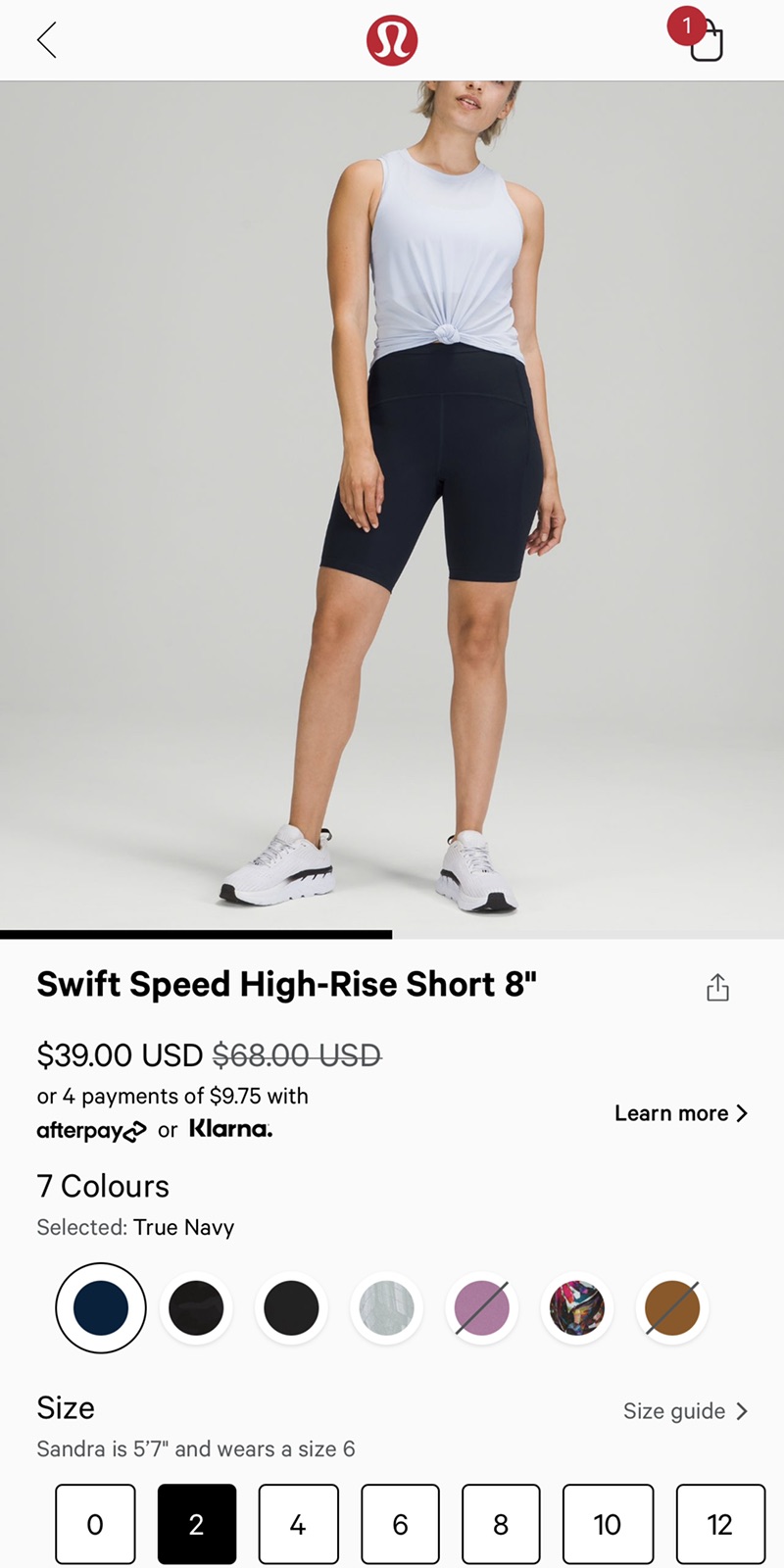 Swift Speed High-Rise Short 8" | Women's Shorts | lululemon骑行裤