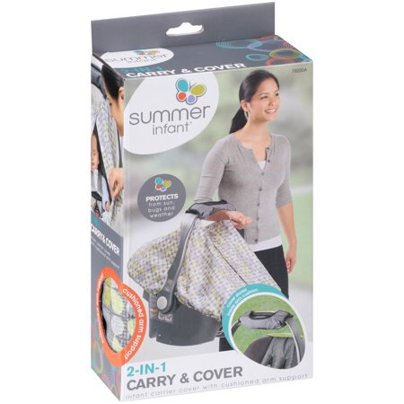 Summer Infant 2-in-1 Carry & Cover Infant Carrier Cover 婴儿提篮罩