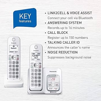 Panasonic KXTGD592W Dect_6.0 2-Handset Landline Telephone : Amazon.ca: Office Products