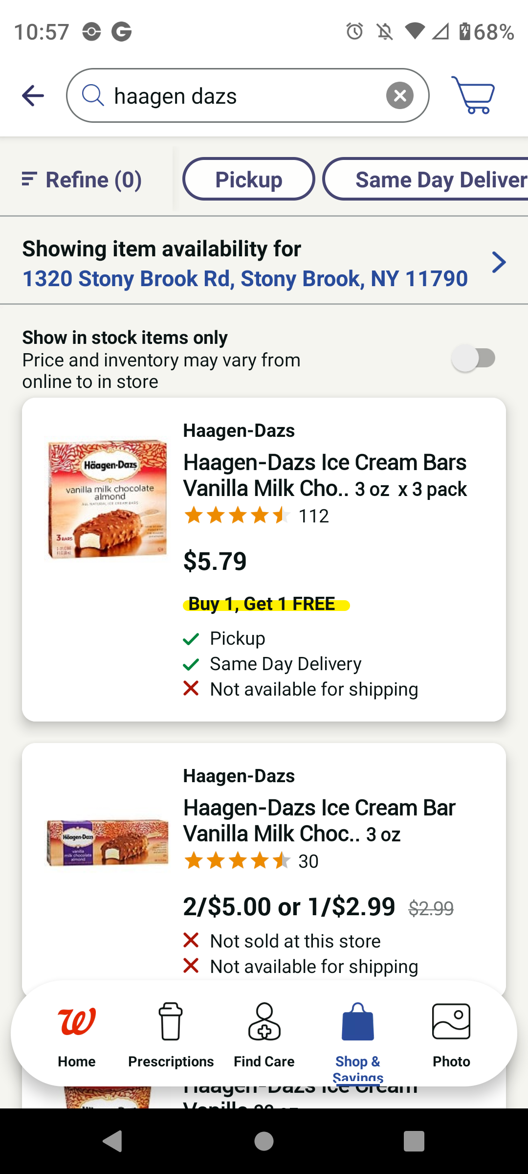 haagen dazs ice cream | Walgreens