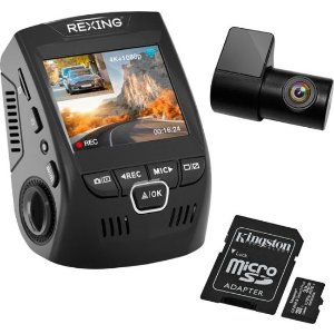 即将截止：Rexing V1P Plus 4K 前后双摄 行车记录仪 含32GB内存卡