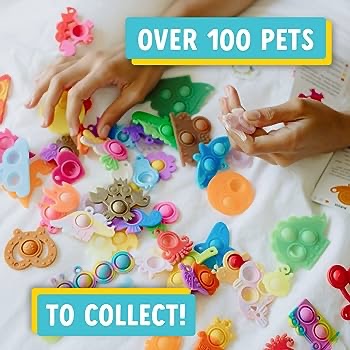 Amazon.com: Pop It! Pets Season 1 - Mystery Bag | 5 Pets in Each Bag | Mini Collectables | Cute Fidget and Sensory Toy | Over 100 Companions to Collect and Trade with Your Friends : Toys & Games