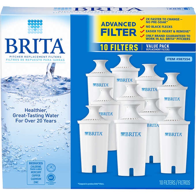 Brita Replacement Filters - 10-pack
一月2号开始活动减8刀