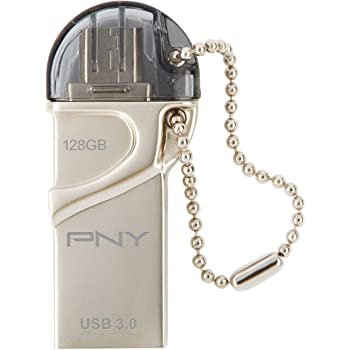 PNY 128GB Duo-Link USB 3.0 OTG Flash Drive for Android - (P-FDI128GOTGTO30-GE)