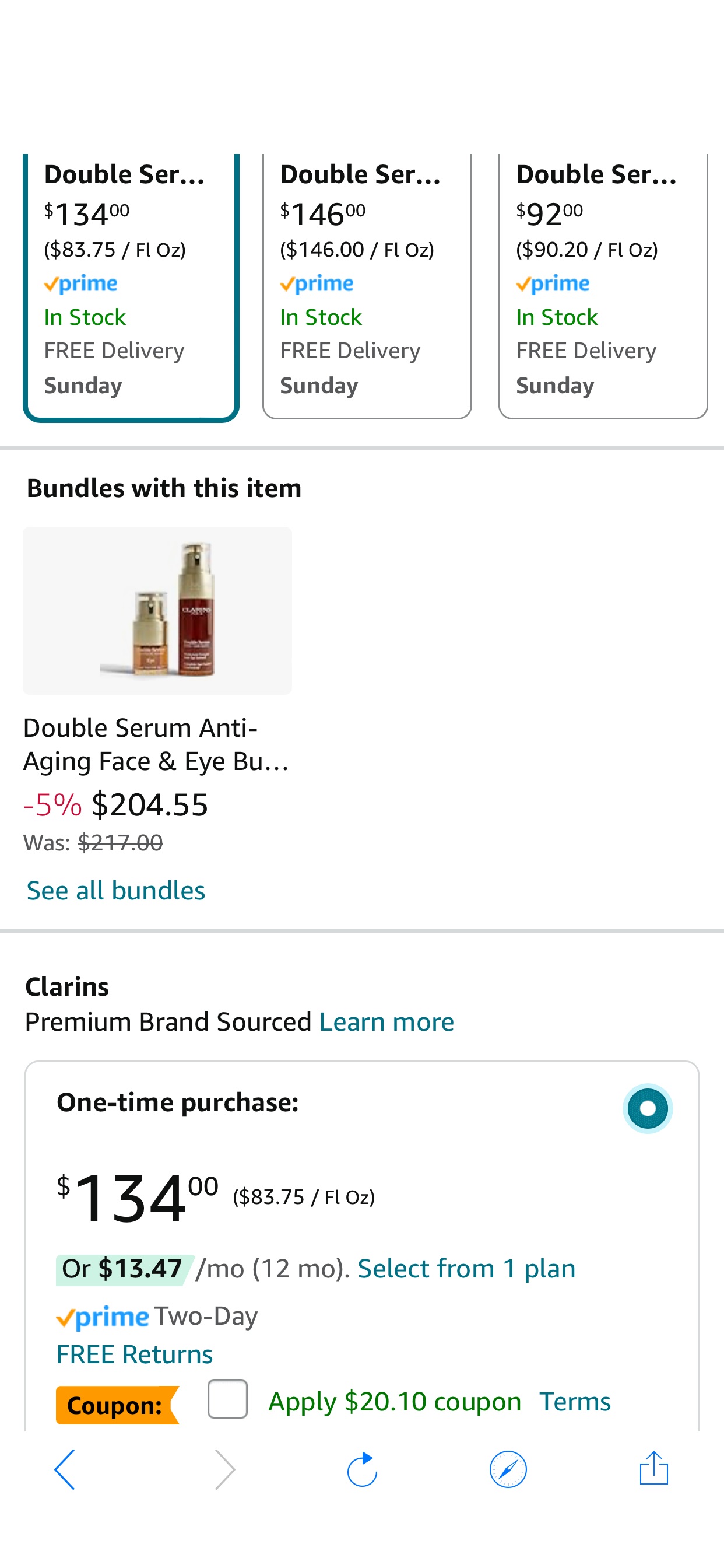 Amazon.com: Clarins Double Serum | Anti-Aging | Visibly Firms, Smoothes and Boosts Radiance| 21 Plant Ingredients, Including Turmeric | All Skin Types, Ages and Ethnicities : Beauty & Personal Care 双萃