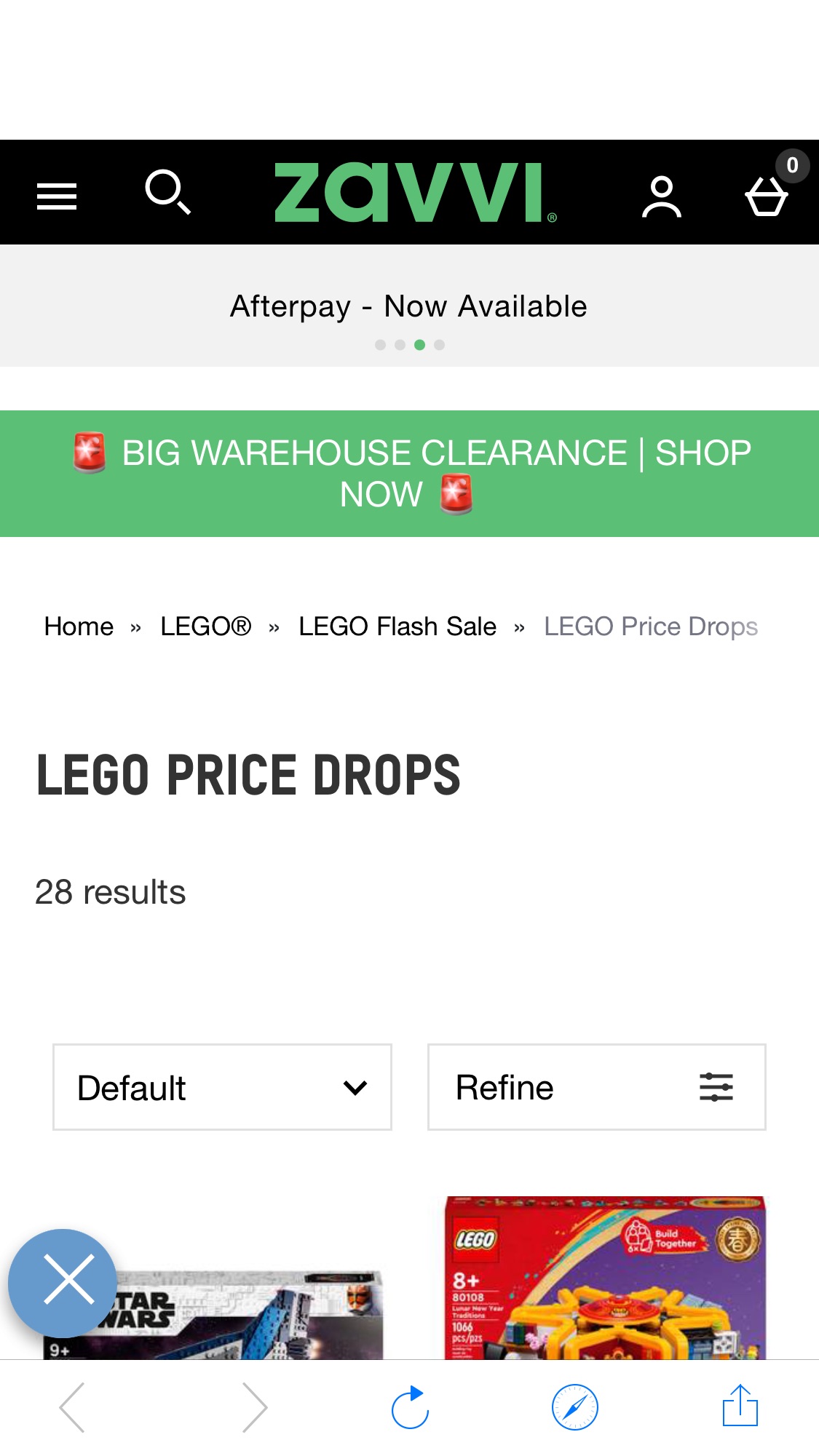 LEGO 20%off加免邮 需使用折扣码LEGO20
