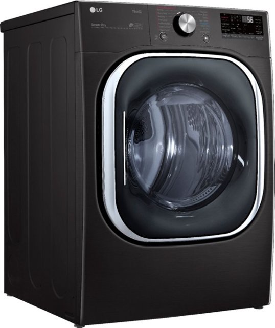LG 7.4 Cu. Ft. Stackable Smart Gas Dryer with Steam and Built-In Intelligence Black Steel DLGX4501B - Best Buy