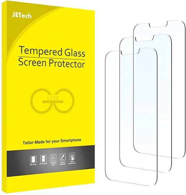 Screen Protector Compatible with iPhone 13 mini 5.4-Inch, Tempered Glass Film, 3-Pack