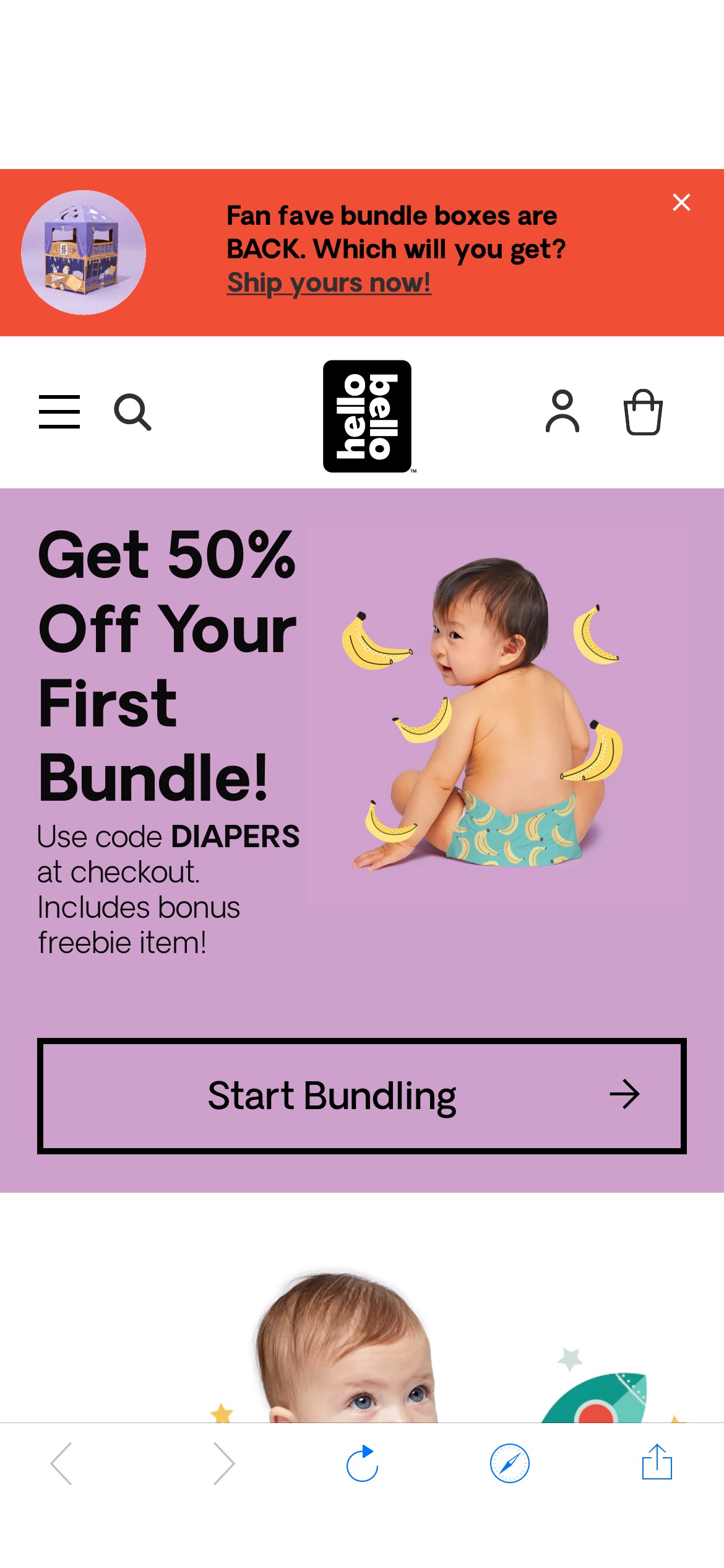 Premium Baby Diaper Bundle - Diapers, Wipes + Extras | Hello Bello