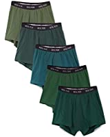 Amazon.com: Amazon Essentials Men&#39;s 5-Pack Knit Boxer Short, Charcoal/Dark Blue/Navy, X-Small: 内裤