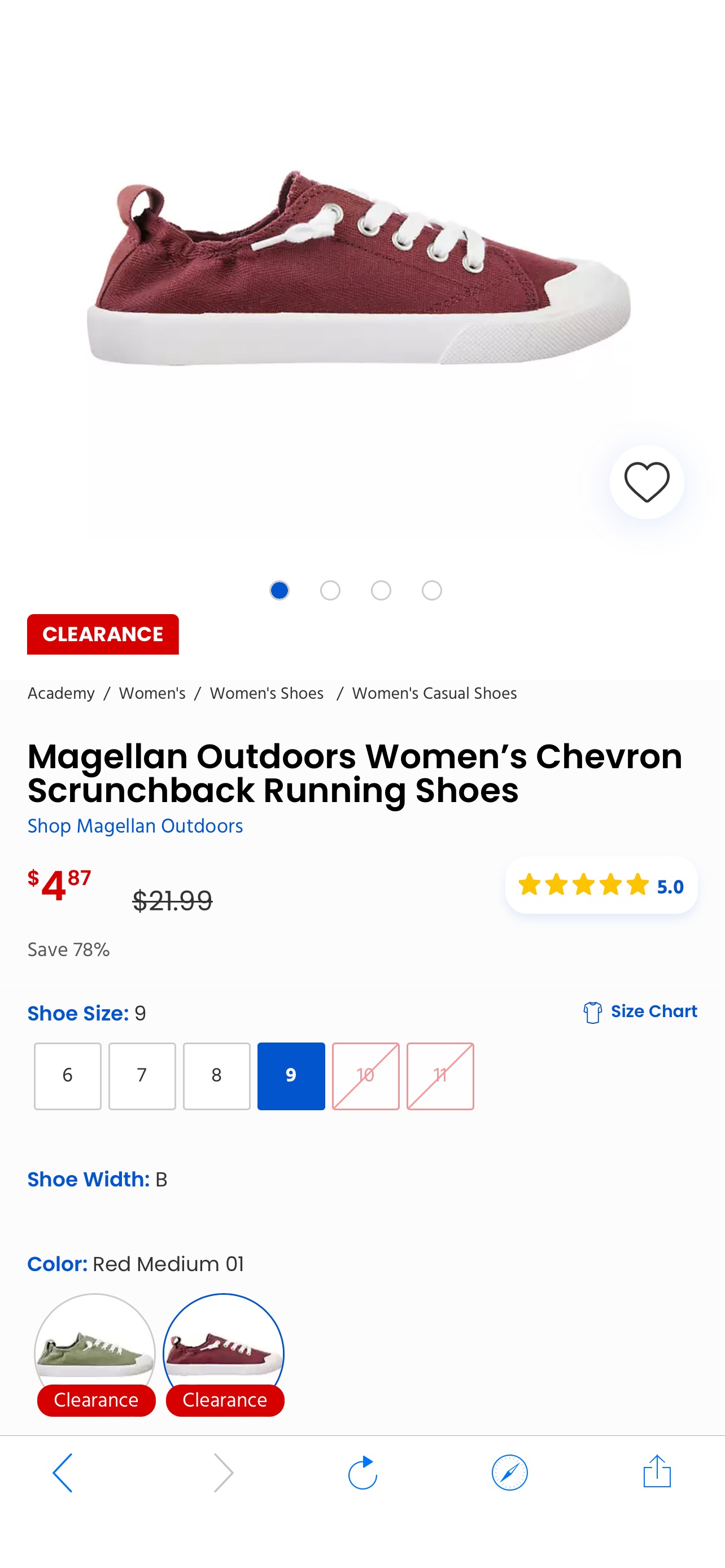 Magellan Outdoors Women’s Chevron Scrunchback Running Shoes | Academy