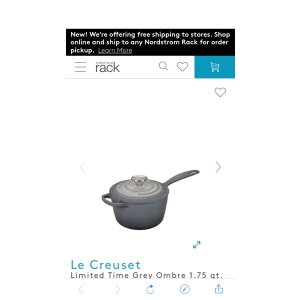 $147.97 酷彩 Le Creuset | Limited Time Grey Ombre 1.75 qt. Signature Saucepan | Nordstrom Rack