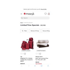 $0 Home - Limited-Time Specials - Macy s 低至35折