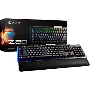 EVGA Z20 RGB Backlit LED Optical Mechanical Clicky Switches Keyboard