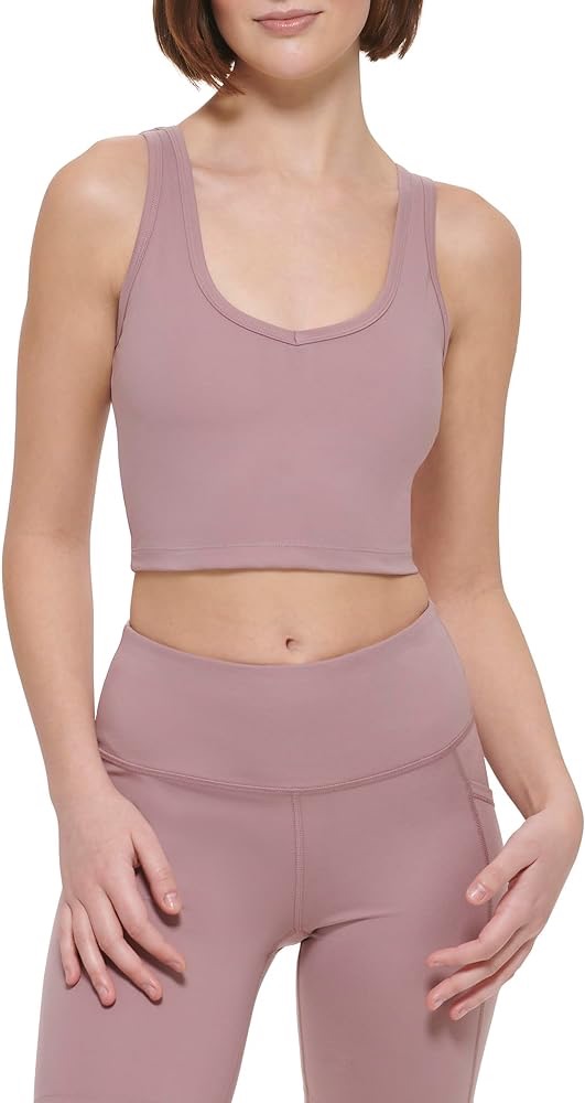 Calvin Klein Women's Basic Performance Strappy Sports Bra, Stardust at Amazon Women’s Clothing store