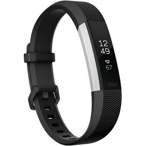 $74.98 Fitbit Alta HR - Activity Tracker with Heart Rate Monitor - Large - Black/Stainless Steel - Google Express 大号黑色手环