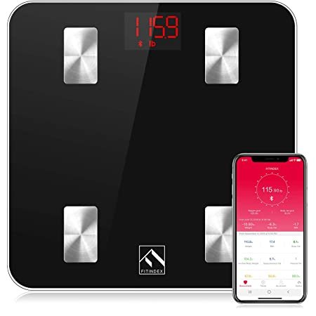FITINDEX Smart Body Fat Scale, Digital BMI Weight Wireless Scale