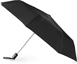 Auto Open/Close Umbrella, Black, One Size