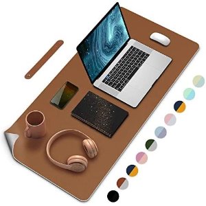 Xroam Desk Pad, Dual-Sided Desk Mat,31.5" x 15.7" PU Leather Office Desk Mat