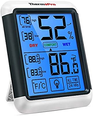 電子溫度計（有濕度顯示，帶燈）