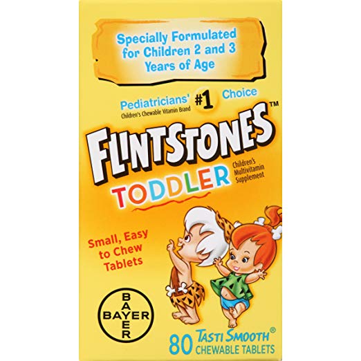 Flintstones 儿童咀嚼复合维生素，80粒
