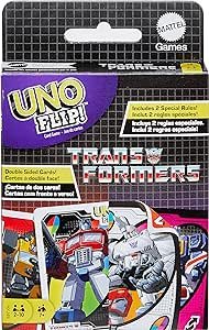 Mattel Games UNO Flip Transformers Card Game for Kids