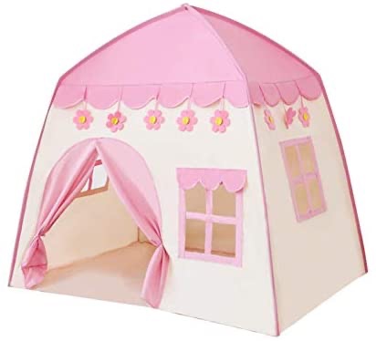 花房帐篷Amazon.com: SYCOOVEN Tents for Kids, Princess Castle Play Tent Polyester Play Tents for Boys, Children Playhouse for Reading, Fun Game: Home & Kitchen