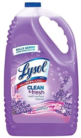 Lysol Clean and Fresh Multi-Surface Cleaner, Purple 9, Clean & Fresh Lavender Orchid, 9 Pound