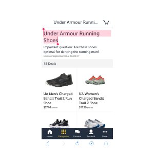 Under Armour Running Shoes促销