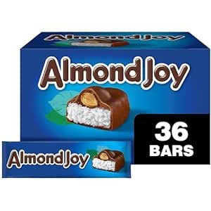 ALMOND JOY Coconut and Almond Chocolate Candy Bars, 1.61 oz (36 Count)