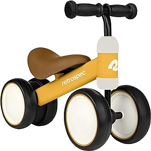 Retrospec Cricket Baby Walker Balance Bike with 4 Wheels