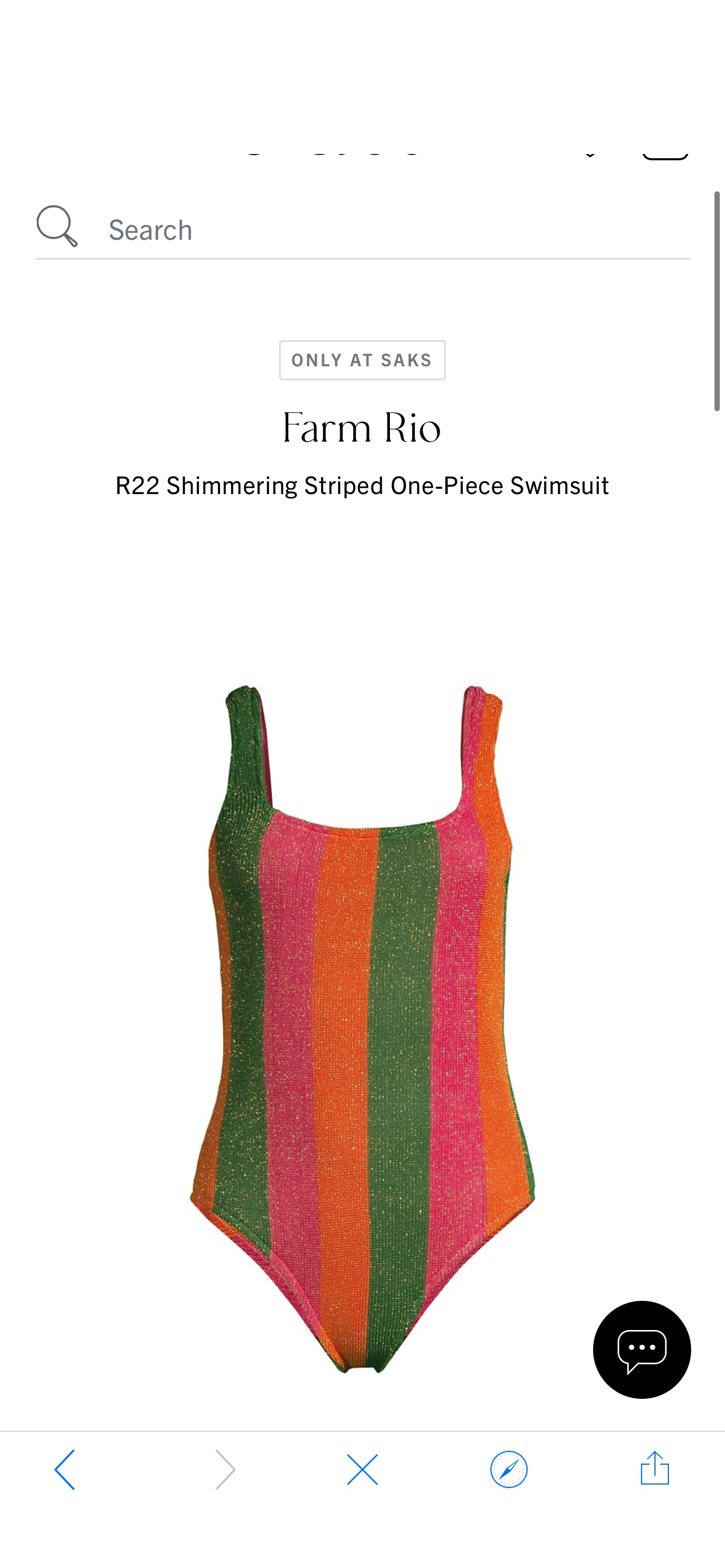 Shop Farm Rio R22 Shimmering Striped One-Piece Swimsuit | Saks Fifth Avenue
泳装