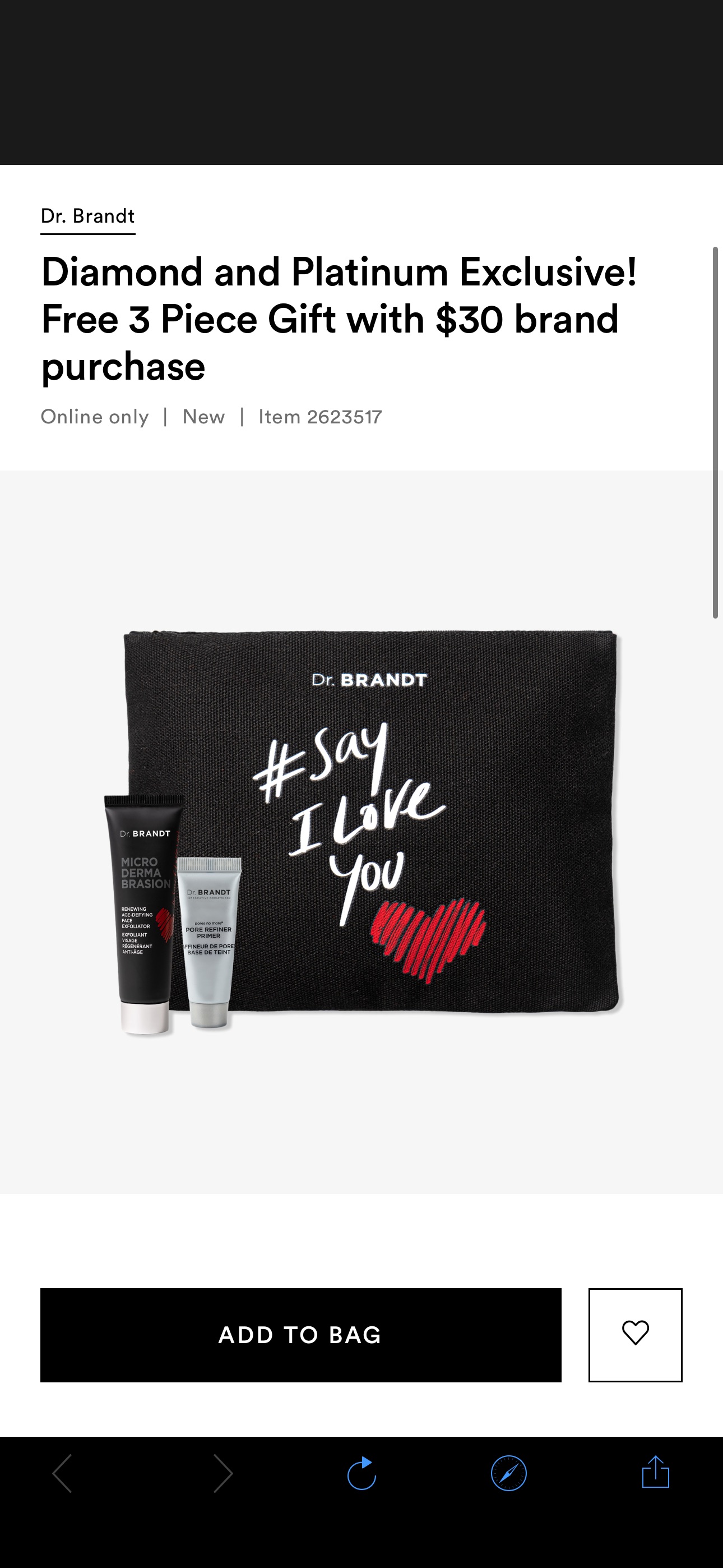 Diamond and Platinum Exclusive! Free 3 Piece Gift with $30 brand purchase - Dr. Brandt | Ulta Beauty
