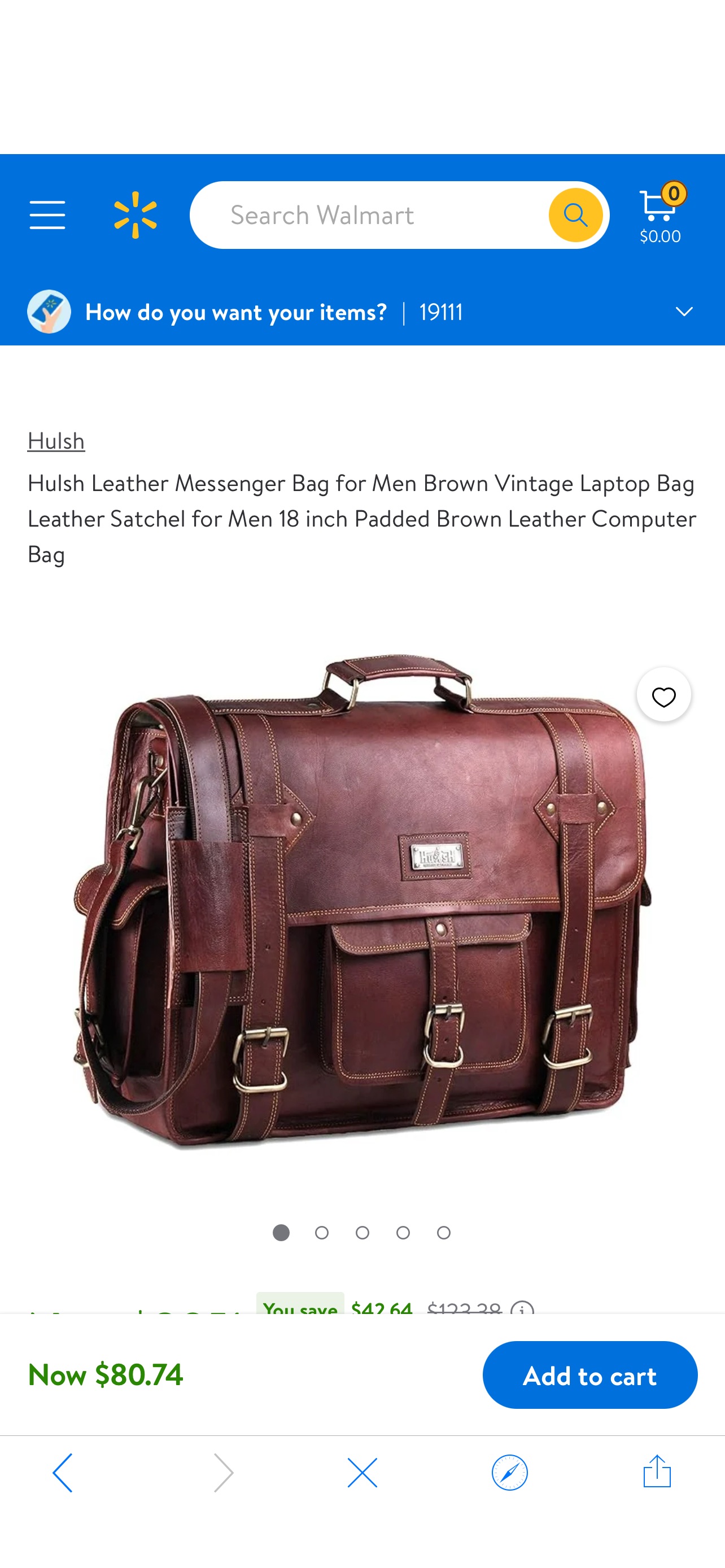 皮包Hulsh Leather Messenger Bag for Men Brown Vintage Laptop Bag Leather Satchel for Men 18 inch Padded Brown Leather Computer Bag - Walmart.com