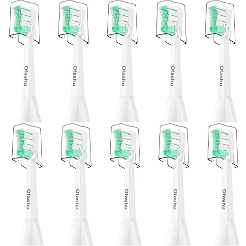 Ofashu Electric Toothbrush Replacement Heads for Philips Sonicare ProtectiveClean DiamondClean HX9023, 10 Pack