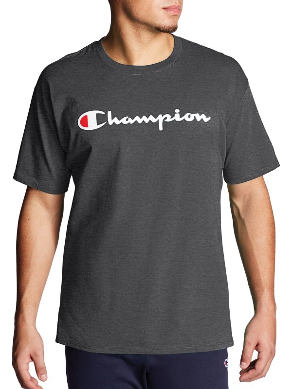 Walmart Champion Men's Script Logo Classic Tee