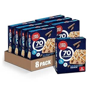 Amazon.com: Fiber One 70 Calorie Soft-Baked Bars, Cinnamon Coffee Cake, 6 ct (Pack of 8)