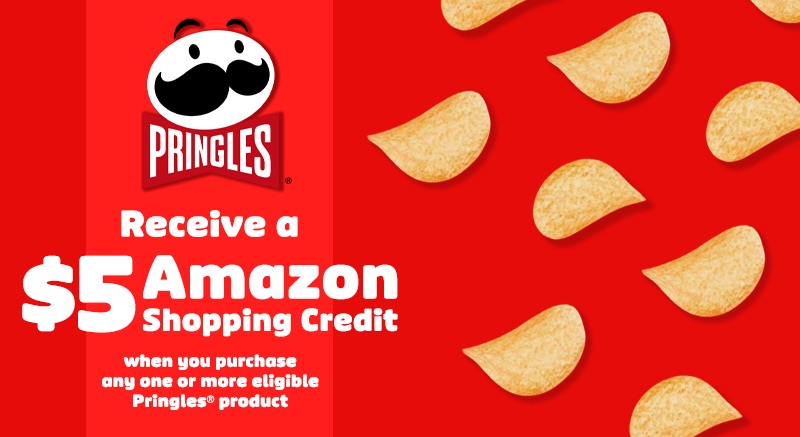 amazon：购Pringles Products, Get $5 Amazon Promo Credit