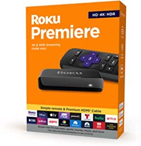 Roku Premiere 4K HDR 超高清智能电视盒子套装