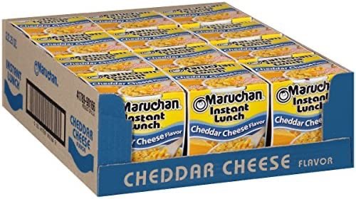 Instant Lunch Cheddar Cheese, 2.25 Oz, Pack of 12