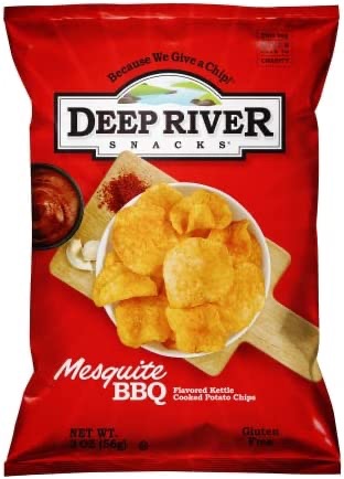 Amazon.com : Deep River Snacks Mesquite BBQ Kettle Cooked Potato Chips, 2-Ounce (Pack of 24) : Potato Chips And Crisps : Everything Else