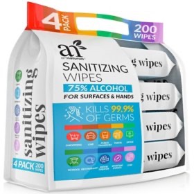 Sam's Club 消毒湿巾补货 ArtNaturals Sanitizing Wipes (50 ct., 4 pk.)