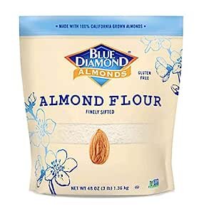 Blue Diamond Almond Flour, Gluten Free, Blanched, Finely Sifted, 48 oz