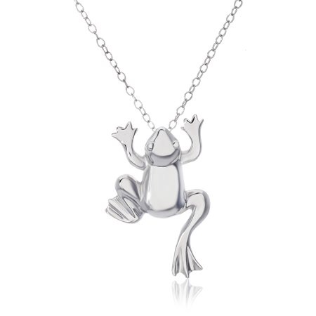 Mommys Bliss - Frog Necklace in Sterling Silver - Walmart.com青蛙项链