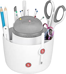 Amazon.com: SINGER Pin &amp; Tool Sewing and Craft Organizer Caddy with Built-in Pin Cushion