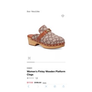 $117 COACH Women s Finlay Wooden Platform Clogs & Reviews - Mules & Slides - Shoes - Macy s
