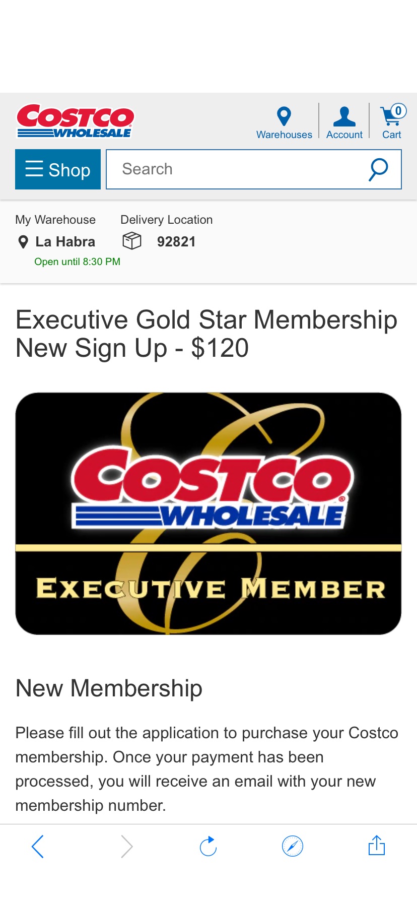 Membership Application | Costco